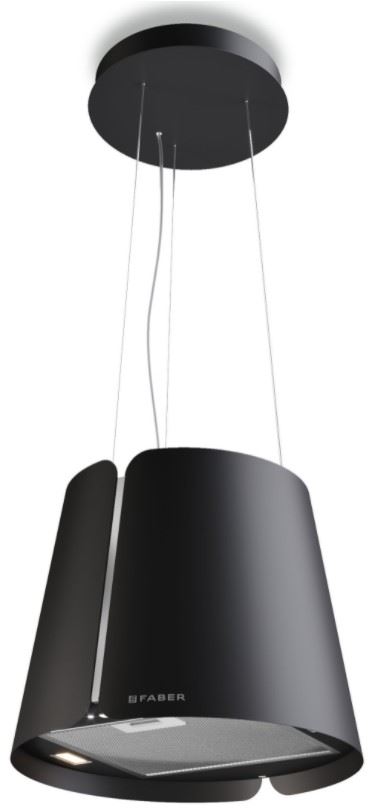 FABER Hotte d&eacute;corative &icirc;lot  BEAT 430 NOIR MAT