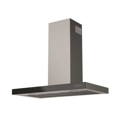 GLEM Hotte d&eacute;corative murale 90cm 63db 564m3/h inox/noir GHBS97IX