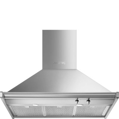 SMEG Hotte d&eacute;corative murale  HOTTE 90CM INOX - KD90HXE