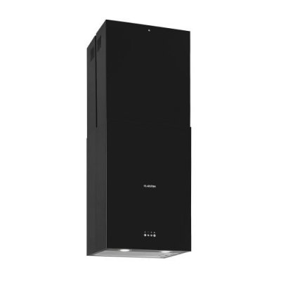 KLARSTEIN Hotte &icirc;lot aspirante  Structura - Noir - Recyclage - 641m&sup3;/h max - &eacute;clairage LED - classe A
