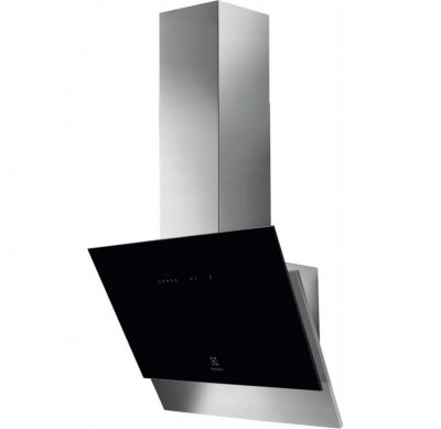 ELECTROLUX Hotte murale inclin&eacute;e 60cm 62db 460m3/h noir - lfv426y - 