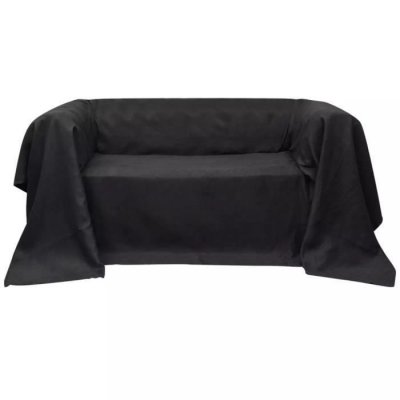 Housse de canap&eacute; Micro-su&egrave;de Anthracite 270x350 cm 