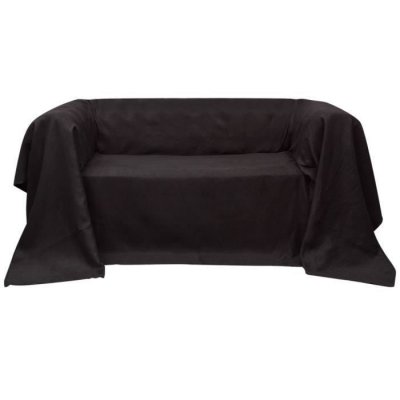 Housse de canap&eacute; Micro-su&egrave;de Marron 140x210 cm Vidaxl