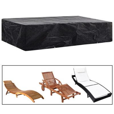 VIDAXL Housse de chaise de jardin 8 oillets 218 x 77 x 55 cm