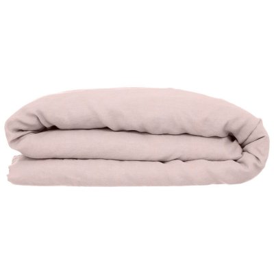 ATMOSPHERA Housse de couette 100% lin 260x240 cm rose - 