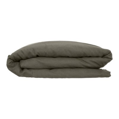 ATMOSPHERA Housse de couette en 100% lin - Vert kaki - 240 x 260 cm