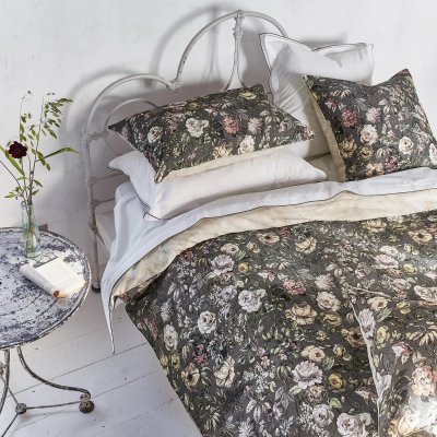 DESIGNERS GUILD Housse de couette imprim&eacute;e en satin de coton, Mansur