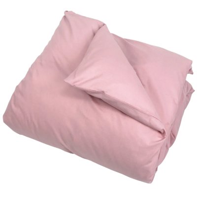LINNEA Housse de couette uni 100% coton alto 280x240 cm - Rose Macaron