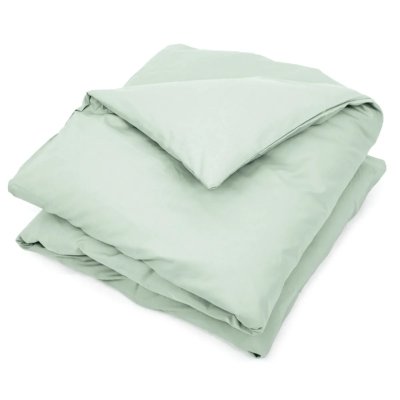 LINNEA Housse de Couette uni 300x240 cm 100% Coton Alto Vert Fleur d'amandier