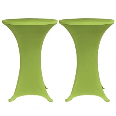 VIDAXL Housse de table extensible 2 pcs 80 cm Verte 30322 - Vert