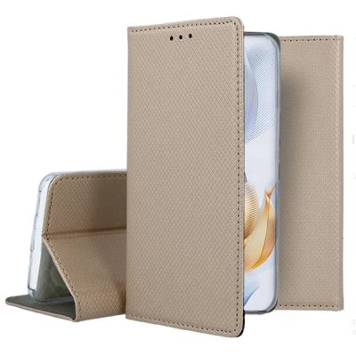 HTDMOBILES Housse Pour Huawei Honor 90 5g - Etui Coque Pochette Portefeuille + Film Ecran - Or Magnet