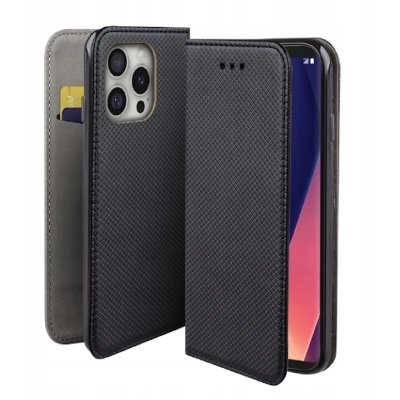 HTDMOBILES Housse pour iPhone 16 Pro Max - etui coque pochette portefeuille + verre trempe - NOIR MAGNET
