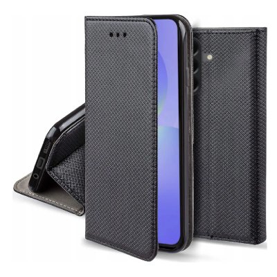 HTDMOBILES Housse pour Samsung Galaxy A37 5G - etui coque pochette portefeuille + film ecran - NOIR MAGNET