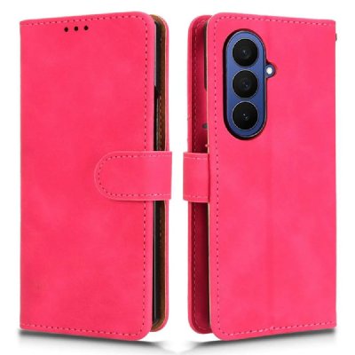 HTDMOBILES Housse pour Samsung Galaxy Z Fold 7 - etui coque pochette portefeuille - ROSE -