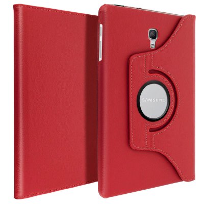 AVIZAR Housse Samsung Galaxy Tab A 10.5 Etui Ajustable Support Orientable 360&deg; Rouge