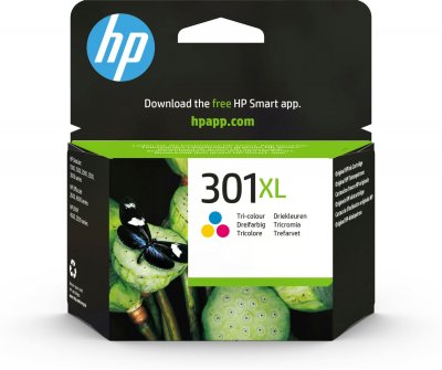 HP  301XL Cartucho Tinta Alta Capacidad Original Tricolor