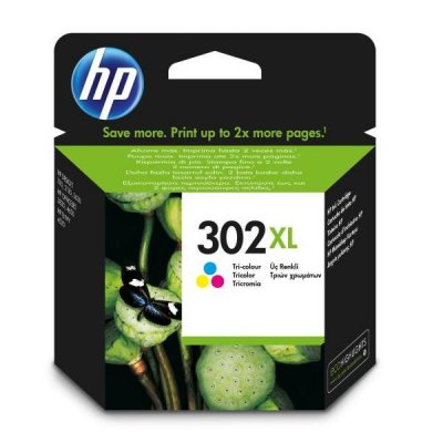 HP  302XL Cartouche d encre trois couleurs grande capacit&eacute; authentique F6U67AE pour  Desk