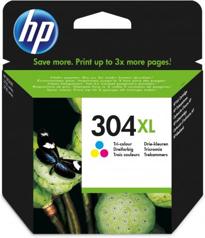 HP  304XL Cartouche d&rsquo;encre trois couleurs grande capacit&eacute; authentique