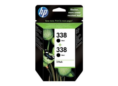 HP  338 - Pack 2 Noires