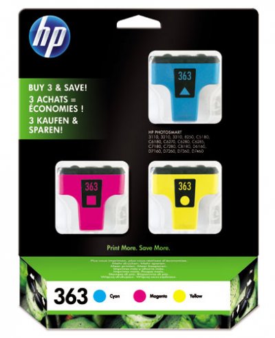 HP  363 Pack 3 couleurs
