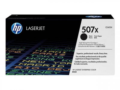 HP  507X toner LaserJet noir grande capacit&eacute; authentique CE400X