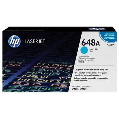 HP  648A toner LaserJet cyan authentique