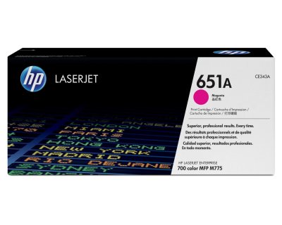 HP  651A toner LaserJet magenta authentique