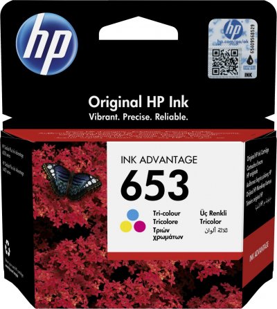 HP  653 Ink Cartrige Multicolore