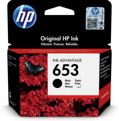 HP  653 Ink Cartrige Noir