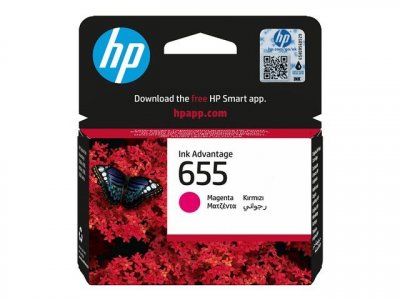 HP  655 Cartouche d'Encre Magenta Authentique (CZ111AE)