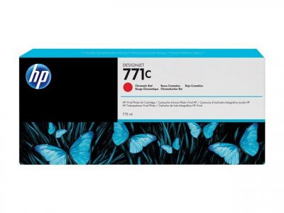 HP  771C cartouche d'encre DesignJet rouge chromatique, 775 ml B6Y08A