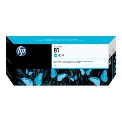 HP  81 cartouche d'encre cyan 680 ml