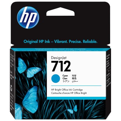 HP  Cartouche d'encre DesignJet 712, cyan, 29 ml