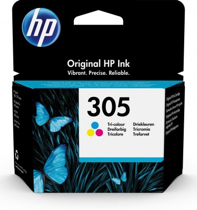 HP  Cartouche d&rsquo;encre trois couleurs 305 authentique