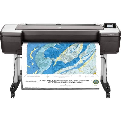 HP  Designjet T1700dr 44&acute;&acute; Printer Noir,Argent&eacute;