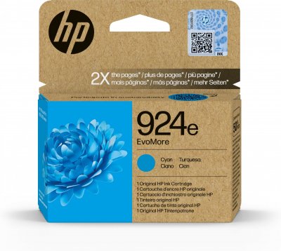 HP   924e EvoMore Cyan Original ink cartridge