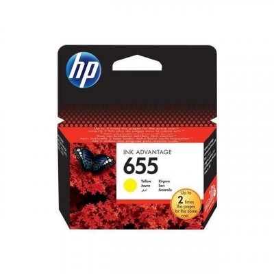 HP  Original  CZ112AE / 655 Cartouche &agrave; t&ecirc;te d'impression jaune