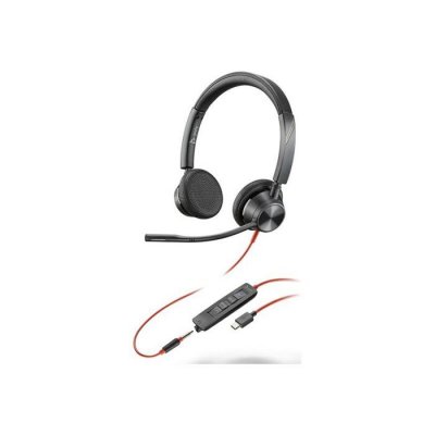 POLY Hp  3325 -m Usb-c +usb-c/a Voip Headphones Argent&eacute;