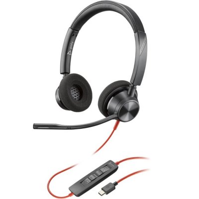 POLY Hp  blackwire 3320 stereo usb-c headset +usb-ca adapter 8X219AA