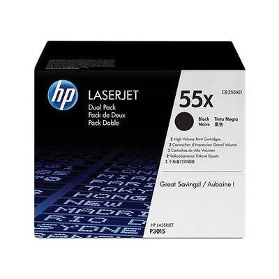 HP  Toner 55X - Ce255XD noir Pack de 2