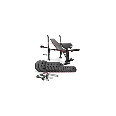 HS HOP SPORT HS Hop-Sport Set d'halt&egrave;res de 38kg avec le banc de musculation HS-1055 