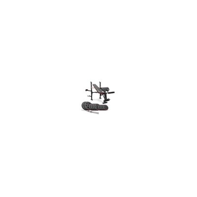 HS HOP SPORT HS Hop-Sport Set d'halt&egrave;res de 59kg avec le banc de musculation HS-1055 