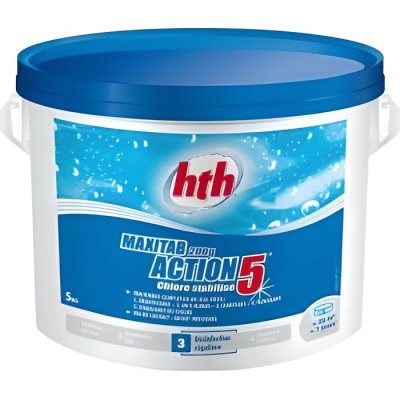 HTH  - Chlore galets  5Kg Maxitab 200g 5 fonctions