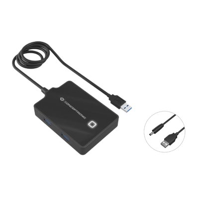 CONCEPTRONIC Hub  usb 3.0 4 puertos cable 90cm HUBBIES11B