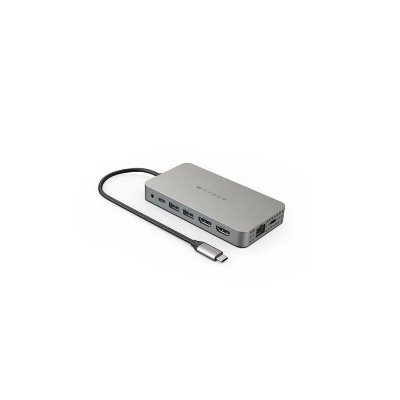 HYPER  Station d'accueil de voyage Drive Dual HDMI 10 en 1 pour MacBook