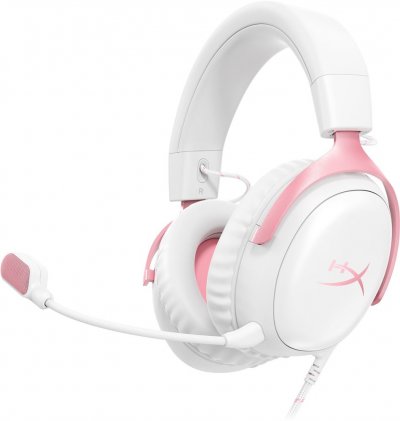 HYPERX  Cloud III &middot; Casque gaming (rose/blanc) - Neuf