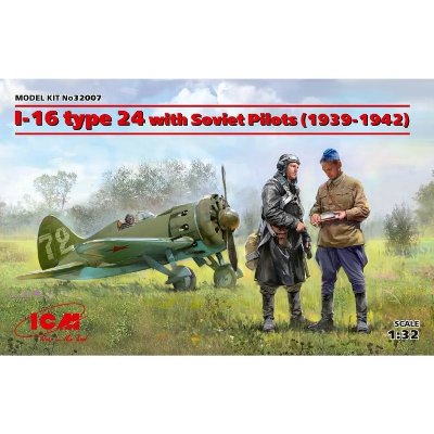 ICM I-16 Type 24 With Soviet Pilots(1939-42) Limited- 1:32e - 