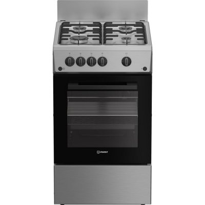 INDESIT I5G1KMS Cuisini&egrave;re gaz 50 cm 4 feux inox