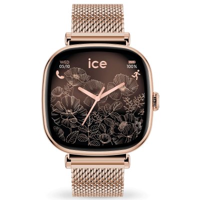 ICE WATCH ICE smart SQ 2.0 carr&eacute;e 1.70 Rose-Gold Milanese S