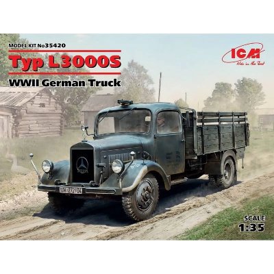 ICM  35420&nbsp;mod&egrave;le Kit Type L3000S, WWII German Truck, Jeu